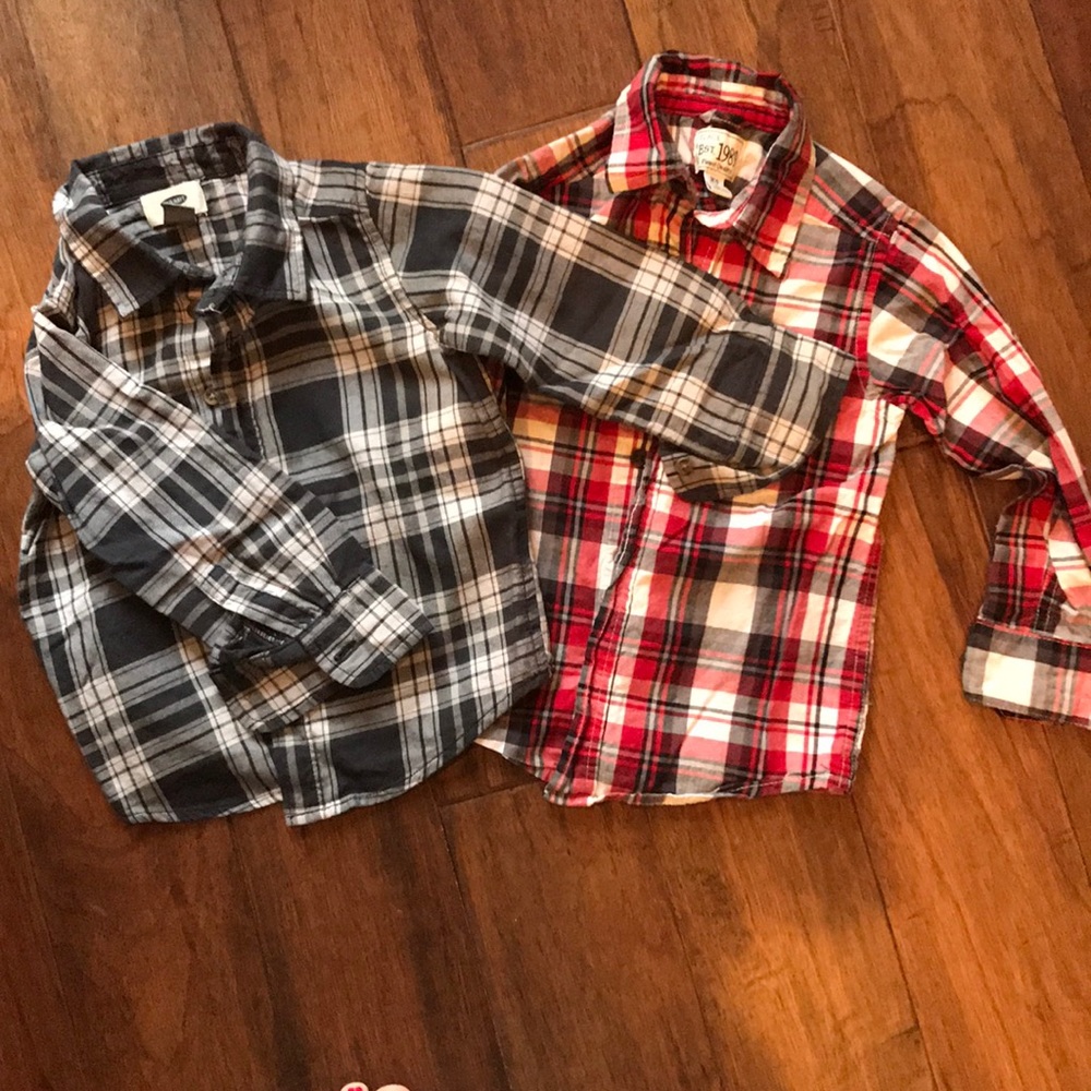 Boys plaid shirts